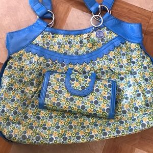 Vera Bradley Frill purse and matching wallet